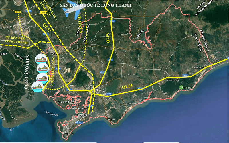 Bản đồ quy hoạch giao thông Bà Rịa - Vũng Tàu
